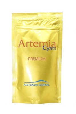 Artemia, Koral artemia cysts PREMIUM +95%, Solowiec, do wylęgu, 100g,