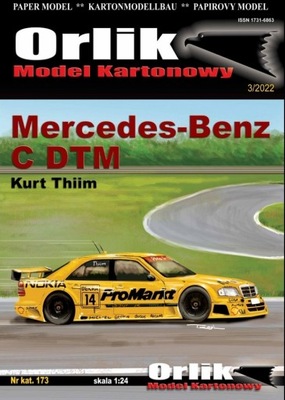 1:24 Samochód Mercedes-Benz C DTM ORLIK 173