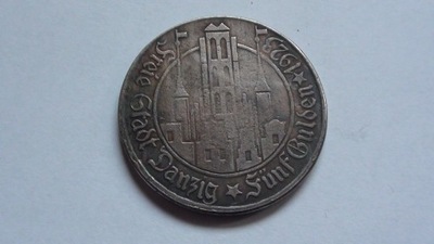 Wolne Miasto Gdańsk - 5 Gulden 1923