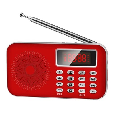 Radio przenośne, obsługa muzyki z karty USB/M