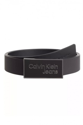 Calvin Klein Jeans Skórzany Pasek K50K510161 105 cm Czarny