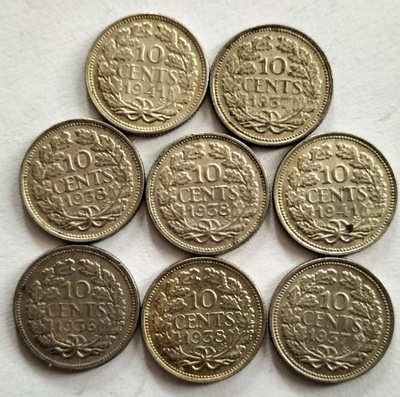 Moneta srebro Holandia 10 cent