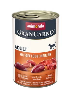 ANIMONDA GranCarno ADULT Karma Serca Drobiowe 400g