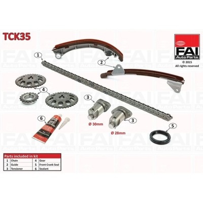 КОМПЛЕКТ ЦЕПИ ГРМ FAI AUTOPARTS TCK35 фото