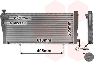 VAN UNIDAD 40002099 CHLODNICA, SISTEMA DE REFRIGERACIÓN DEL MOTOR  