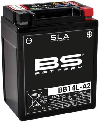 BS BATERÍA BB14L-A2 (YB14L-A2,YB14L-B2) 12V 14AH APRILIA DUCATI HONDA  