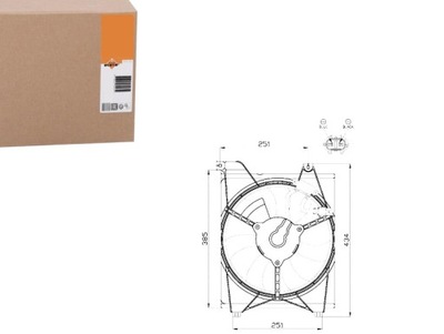 ВЕНТИЛЯТОР РАДИАТОРА NRF 253801G050 253801G051 977