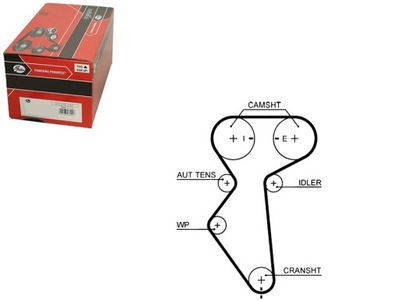GAT GAT5419XS РЕМЕНЬ ГРМ CHEVROLET 1,4/1,5/1,6