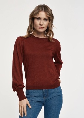 OCHNIK Błyszczący sweter damski SWEDT-0182-49 XXS