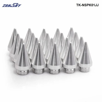 20PCS ALUMINUM EXTENED SINTONIZADOR SPIKES FOR WHEELS RIMS LUG NUTS JDM RAC~17427  