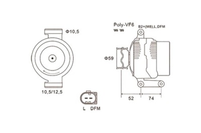 Генератор magneti marelli 063731928010 фото №1