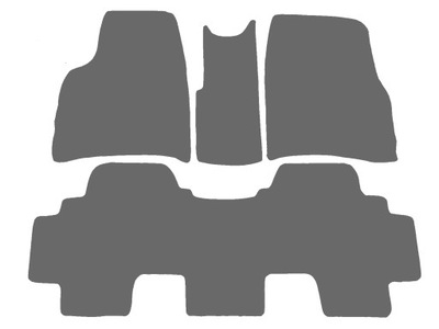 MATS GRAPHITE FOR FIAT ULYSSE 2002-2013R 2 RZEDY  