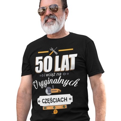 Koszulka na 50 urodziny na pięćdziesiątkę L