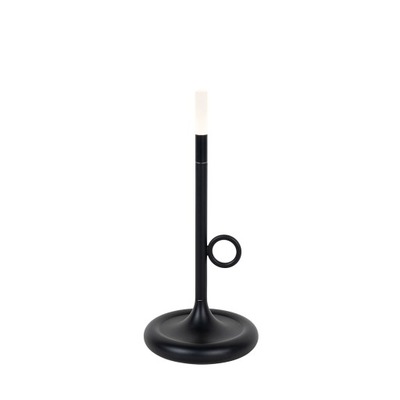 Zewnętrzna lampa stołowa czarna z diodą LED i ściemniaczem dotykowym z