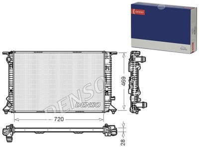 RADUADOR DEL MOTOR DE AGUA AUDI A4 ALLROAD B8 A4 B8 A5 A6 C7 Q3 Q5  