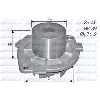 BOMBA WODY, CHLODZENIE DEL MOTOR DOLZ S214  