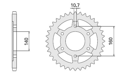 CHT PINION GEAR REAR 502 48 KAWASAKI ZR 1100 ZEPHYR  