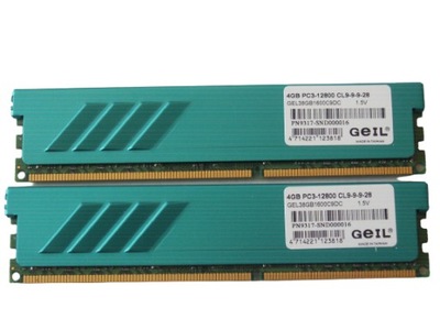 Pamięć DDR3 8GB 1600MHz PC12800 Geil Evo Leggera 2x 4GB Dual Gwarancja