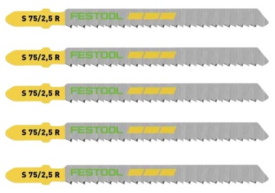 BRZESZCZOTY DO DREWNA 5 SZT. WOOD FINE CUT S 75/2,5 R/5 FESTOOL 204259 