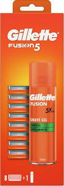 GILLETTE FUSHION5 wkład 8szt+żel do golenia 200 ml