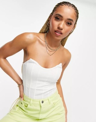 MISSGUIDED BODY GORSETOWE KLASYCZNE BIAŁE 38 1RRJ