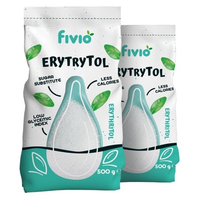 ERYTRYTOL ERYTROL CUKIER NATURALNY SŁODZIK 0 KALORII 1KG 1000G FIVIO