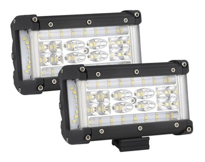 Лампа робоча протитуманна фара dalekosiężna прожектор 12v 24v 44x led cree 210w 14cm фото №1