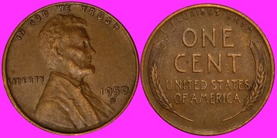 USA 1 Cent 1950 „D” - Denver /U 338