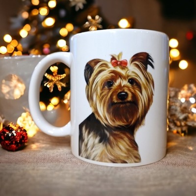 Kubek do kawy herbaty Yorkshire Terrier rasy psów prezent z yorkiem
