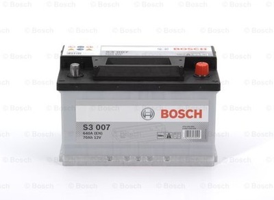 АККУМУЛЯТОР BOSCH 70AH 640A P+ S3