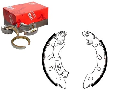 Гальмівні колодки гальмівні fiat 500 09- trw фото №1