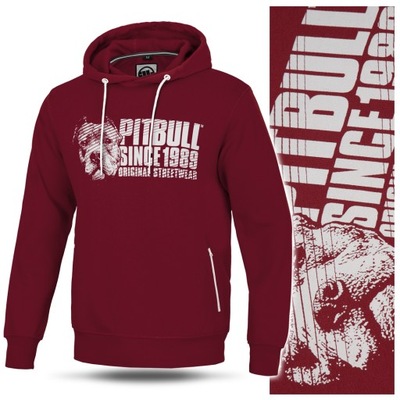 Bluza męska z kapturem Pit Bull West Coast PitBull Logo XL