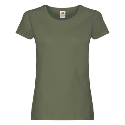 FRUIT OF THE LOOM T-SHIRT ORIGINAL CLASS OLIVE S