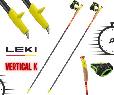 Leki Vertical K Red-Yellow 140 cm