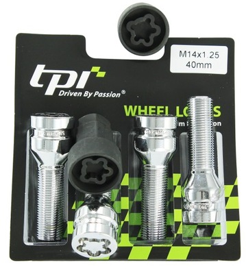 TPI TORNILLOS ZABEZPIECZAJACE 14X1,25X40 BMW F20 X3 X5 X6 F11 F20 F25 E70 MINI  