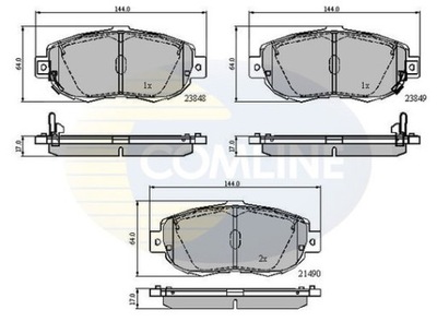 КОЛОДКИ ГАЛЬМІВНІ COMLINE (ODP.GDB3235) TOYOTA SUPRA/LEXUS IS/GS/SC