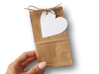 Papierowe torebki na prezenty dla gości weselnych