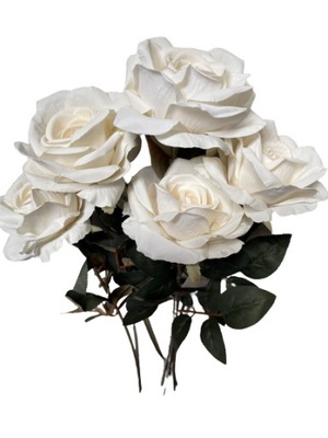 BUKIET róż 5 SZTUK RÓŻA róże sztuczna jak żywa