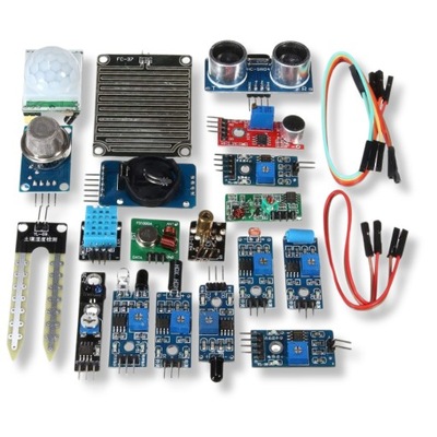 Zestaw 16 modułów czujniki Raspberry Pi Arduino + plastikowy organizer