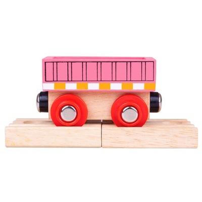 Bigjigs Rail Wooden Pink Wagon