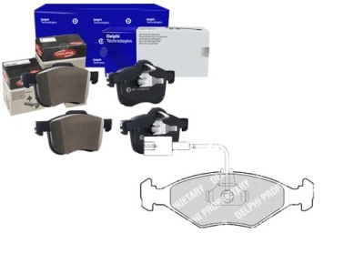 Гальмівні колодки гальмівні fiat palio 1.0-1.9d 04.96- delphi фото №1