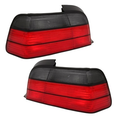 Лампи задні l+r тюнінг red smoke димчастий червоні bmw 3 e36 coupe cabrio фото №1