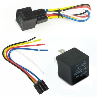 RELÉ AUTO JUEGO DE CABLES RANURA 5PIN 12V 30A  