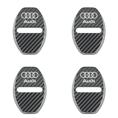 DEKORACJA DE CERRADURA DE PUERTA PROTECCIÓN DE PROTECCIÓN EMBLEMA PARA AUDI A4 B6 B8 B7 B9  