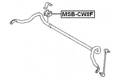РЕЗИНА СТАБІЛІЗАТОРА MITSUBISHI ПЕРЕД OUTLANDER 07-