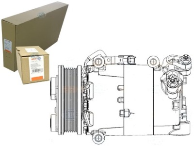 Компрессор компрессор кондиционера behr hella 169703 фото №1
