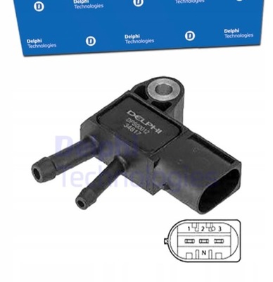 Датчик тиску вихлопних газів mercedes sprinter 510 513 фото №1