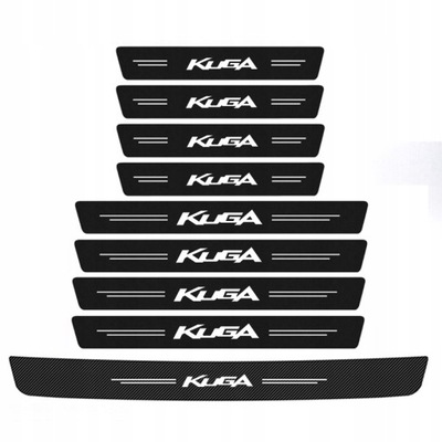 9PCS STICKER ON BODY SILLS DOOR FOR FORD KUGA  