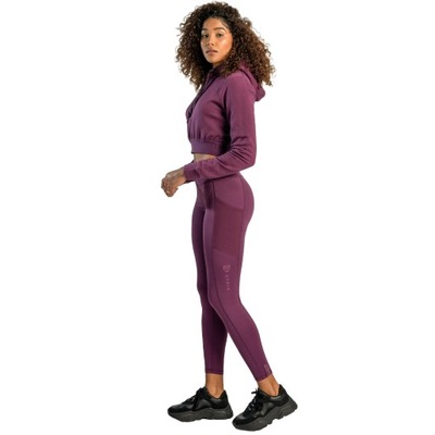 LEGGINSY DAMSKIE ESSENTIAL FITNESS PLUM STRIX M