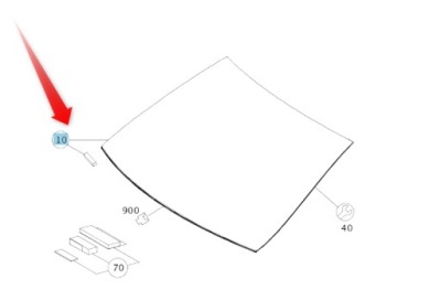 Стекло лобовое передняя mercedes ml gl/gls w166 фото №1